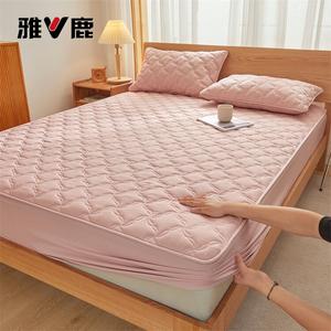 Yalu Простыня на резинке 200х220 см, утепленная, хлопок, цвет Huaduo Wen - Dou Sha Fen