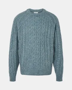 Мужской джемпер с круглым вырезом Aran Shetland Emidio Tucci, синий
