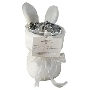 Плюшевая кукла с заячьими ушками высота 35см ZOCO, черный