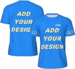 Футболка мужская Custom T Shirts с принтом на 4 сторонах