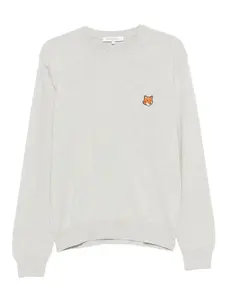 Свитер Fox Head Maison Kitsuné, серый