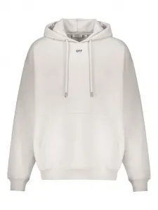 Худи на шнурке Off-White, слоновая кость