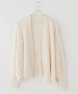 Кардиган с ворсистой текстурой и грубым рисунком Noble, цвет Natural