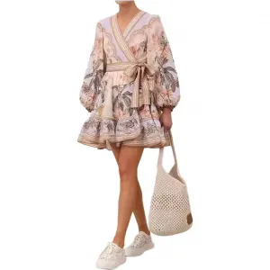 Платье Wylie Mini Zimmermann, мультиколор