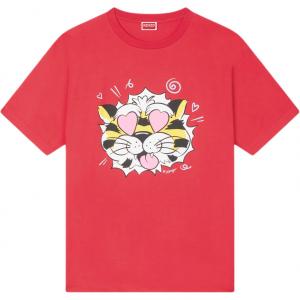 Футболка с принтом KENZO, cherry красный