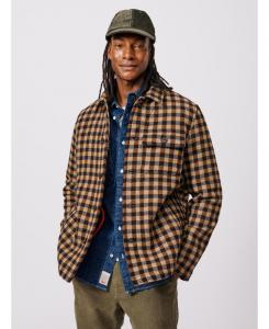 Мужская рубашка-куртка Nettleham Aubin, Brown gingham