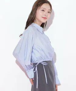 Короткая прозрачная рубашка Jill By Jill Stuart, цвет Blue