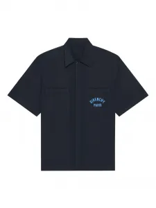 Хлопковая рубашка Givenchy, синий