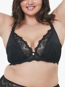 Кружевной бюстгальтер с полумягкими чашечками Oola, черный