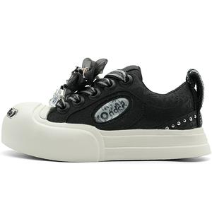 Summer Tour Женские черные дышащие низкие кеды из износостойкого холста, цвет Black