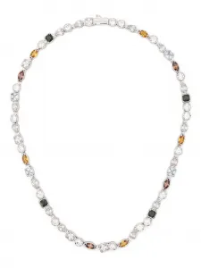 Ожерелье из разных камней Darkai, серебристый