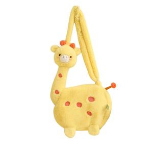 Плюшевая кукла One Luck Peaceful Giraffe через плечо высота 50см Fat Fat Dragon, желтый