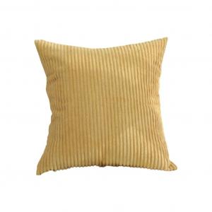 Приятный для кожи чехол на подушку, квадратная плюшевая подушка для дивана желтого цвета Stuttg