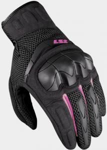 Женские мотоциклетные перчатки LS2 kubra, Black/Pink