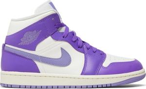 Кроссовки Wmns Air Jordan 1 Mid 'Action Grape', фиолетовый