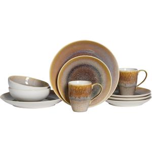 Сервиз Caldera с радужной глазурью Creatable, песочный