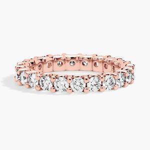 Кольцо Luna Lab-Grown Diamond Eternity из 14-каратного розового золота (2 карата, двойной - FG / VS2-SI1) Blue Nile