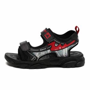 Нескользящие, износостойкие, дышащие детские сандалии для детей ADOONGA, черный/красный