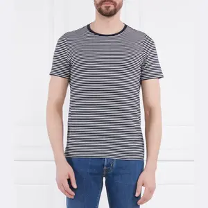 Футболка стандартного кроя в полоску Kyran Oscar Jacobson, синий