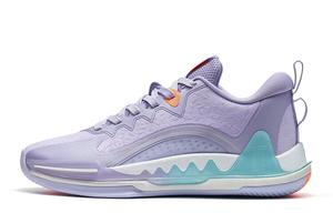 Баскетбольные кроссовки Melee 1 мужские с низким верхом цвета лаванды и фиолетового/белого паруса Xtep