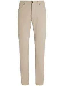 Узкие джинсы Roccia Zegna, нейтральный