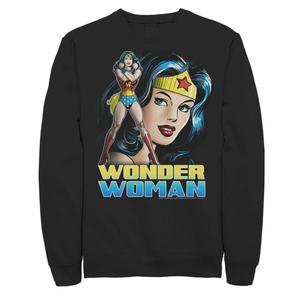 Мужской классический свитшот с портретом DC Comics Wonder Woman Licensed Character