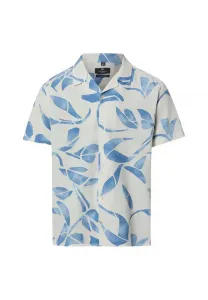 Рубашка курзарм Nils Sundström, Weiß Indigo