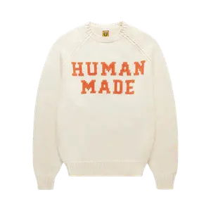Свитер Human Made Bear Raglan Knit 'White', белый