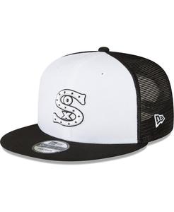 Мужская черно-белая кепка Snapback Chicago White Sox 2023 для тренировок на поле 9FIFTY New Era