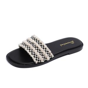 Женские стойкие к истиранию сандалии Slide TAFN, черный