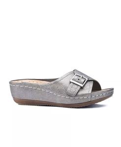 Женские босоножки Justina на танкетке GC Shoes, серый