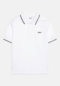 Рубашка-поло SHORT SLEEVE BOSS Kidswear, цвет white