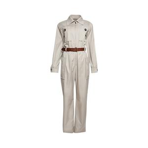 Комбинезон Saint Laurent Jumpsuit Beige/Clair, желто-коричневый