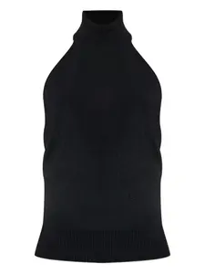 Топ с вырезом халтер Givenchy, черный