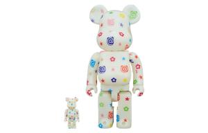 Bearbrick разноцветный монограмм BE@RBRICK