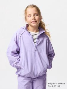 Детская спортивная куртка с карманами Uniqlo, 70 фиолетовый