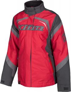 Женская утепленная зимняя куртка для снегохода KLIM Spark, Asphalt - Chili Pepper