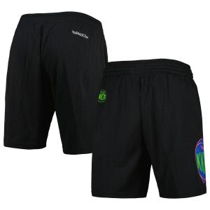 Мужские шорты Mitchell & Ness Black New York Knicks Hardwood Classics Color Bomb Energy