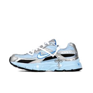 Nike Инициатор Амортизирующие Противоскользящие и Износостойкие Низкие Повседневные Кроссовки для Бега Женские Синий Черный Серебристый