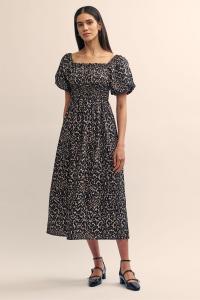 Платье курти миди Nobodys child из 100% хлопка Nobody'S Child, коричневый