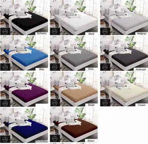 Простыня на резинке из джерси, 100% хлопок, белая, размер: 200 х 220 см Mixibaby