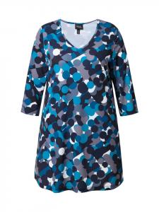 Длинная рубашка черного цвета Ulla Popken