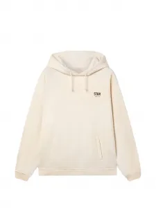 Худи с принтом логотипа Golden Goose, бежевый