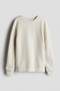 Хлопковая толстовка с вафельной структурой H&M, бежевый