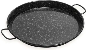 Сковорода для паэльи Levante, совместимая с индукционной плитой, 34 см, Valenciana, эмалированная сталь, 6 порций, черная Briebe
