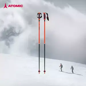 Atomic Горнолыжные палки 5/6 star full mountain carbon/aluminum, профессиональное горнолыжное снаряжение, red-6 star carbon pole redstersslsqsaj50, 110cm