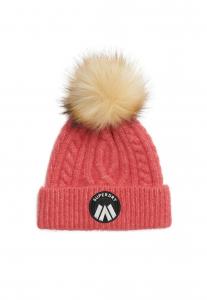 Шапка CABLE LUXE Superdry, розовый