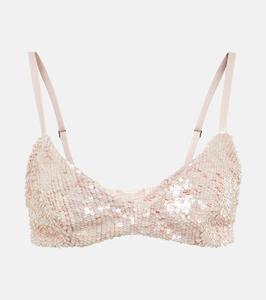 Бюстгальтер-бралетт Sierra с пайетками The Mannei, Sequins Pink