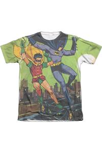 Футболка с коротким рукавом Batman Getaway для взрослых из полиэстера/хлопка Gildan, белый