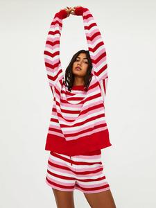 Свитер Кэлли Beach Riot, ruby ivory stripe